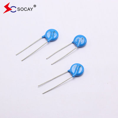 10D Series Metal Oxide Varistor 10D820K / 10D820KJ Ф10mm 135VC ปริมาณกําลัง 0.4W