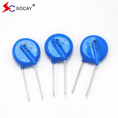 Ф20mm Metal Oxide Varistor 20D101K / 20D101KJ ความกระชับกําลังในการทํางานกว้าง V1mA 18V - 1800V