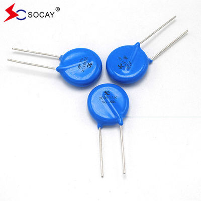 Ф20mm Metal Oxide Varistor 20D101K / 20D101KJ ความกระชับกําลังในการทํางานกว้าง V1mA 18V - 1800V