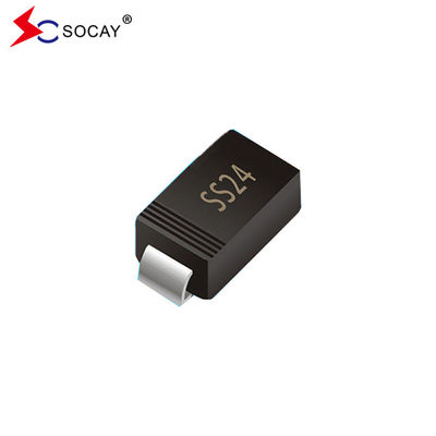 SMA Package Schottky Rectifier SS24A โดดป้องกัน Schottky VRRM 40V 2A DO-214AC