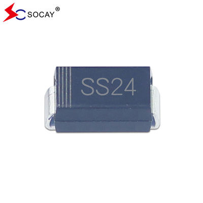 SMA Package Schottky Rectifier SS24A โดดป้องกัน Schottky VRRM 40V 2A DO-214AC