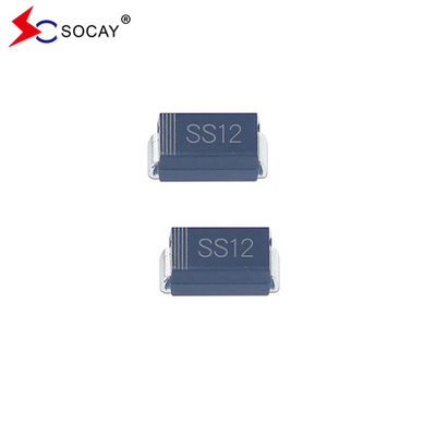 โดดป้องกัน Schottky SS12A เครื่องปรับ Schottky 20V ในกล่อง DO-214AC